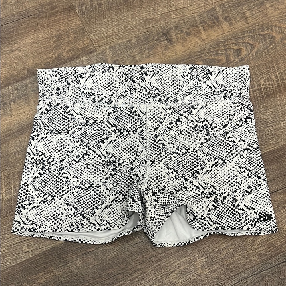 Snakeskin Print Shorts